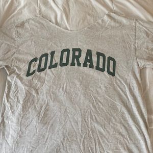 brandy off the shoulder oversized shirt